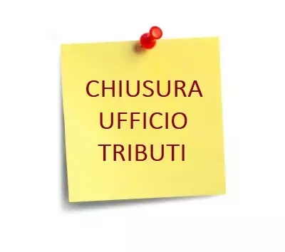 AVVISO CHIUSURA UFFICIO TRIBUTI