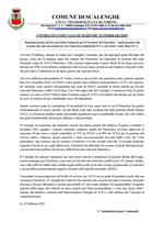 Esposizione punto ODG Consiglio Comunale del 25 febbraio 2025: cessione ramo d'azienda ACEA a SMAT
